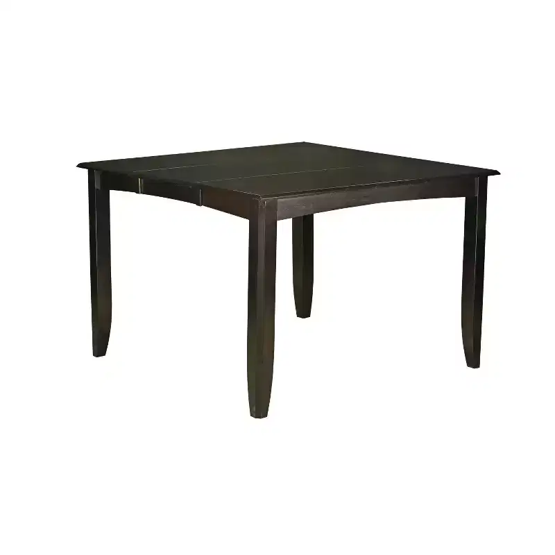 HomeStock Belmont Counter Height Dining Set- Square Counter Height Table And Dining Chairs, Cappuccino