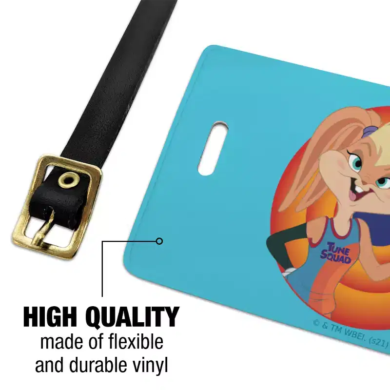 Space Jam A New Legacy Lola Bunny Luggage ID Tags Set of 2