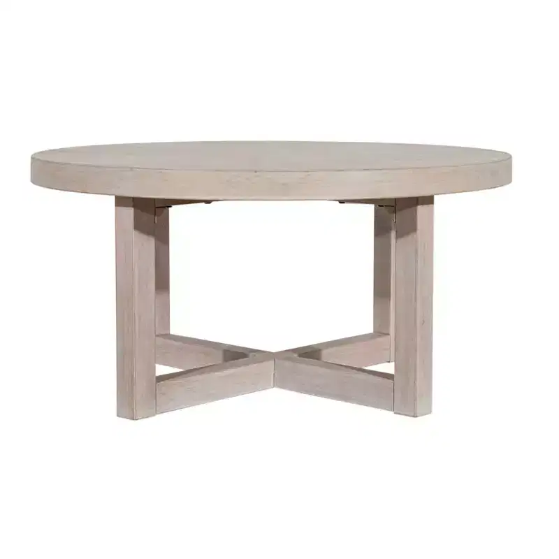 East at Main 38 Round Crisscross Base Coffee Table