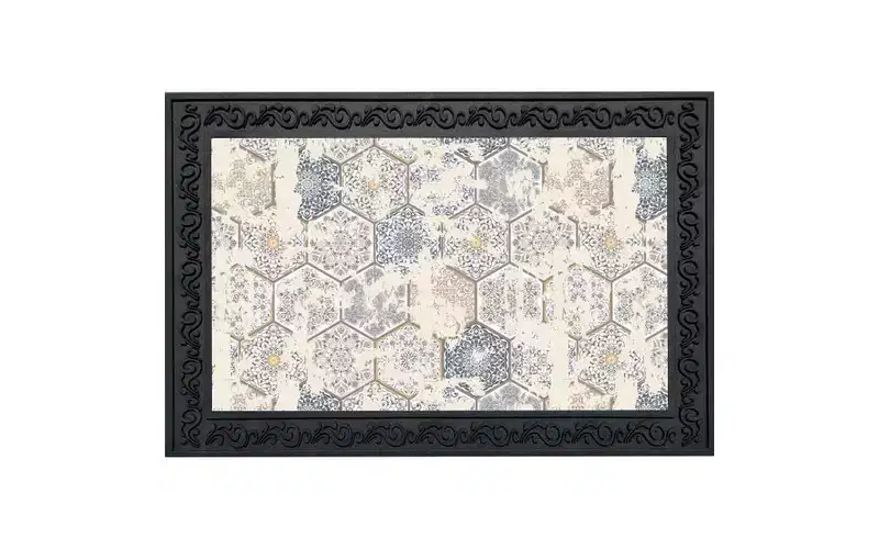 Briarwood Lane Everyday Doormat 30x18 Indoor Outdoor Vintage Patchwork Doormat