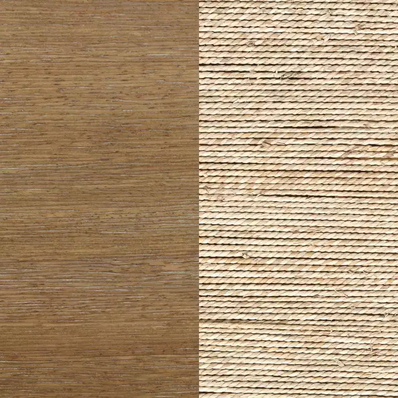 72" Nathan James Set of 2 Beacon Seagrass Bookshelf Light Brown