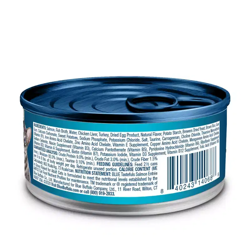 Blue Buffalo Tastefuls Adult Cat Salmon Filets in Gravy Flaked Wet Cat Food - 3oz