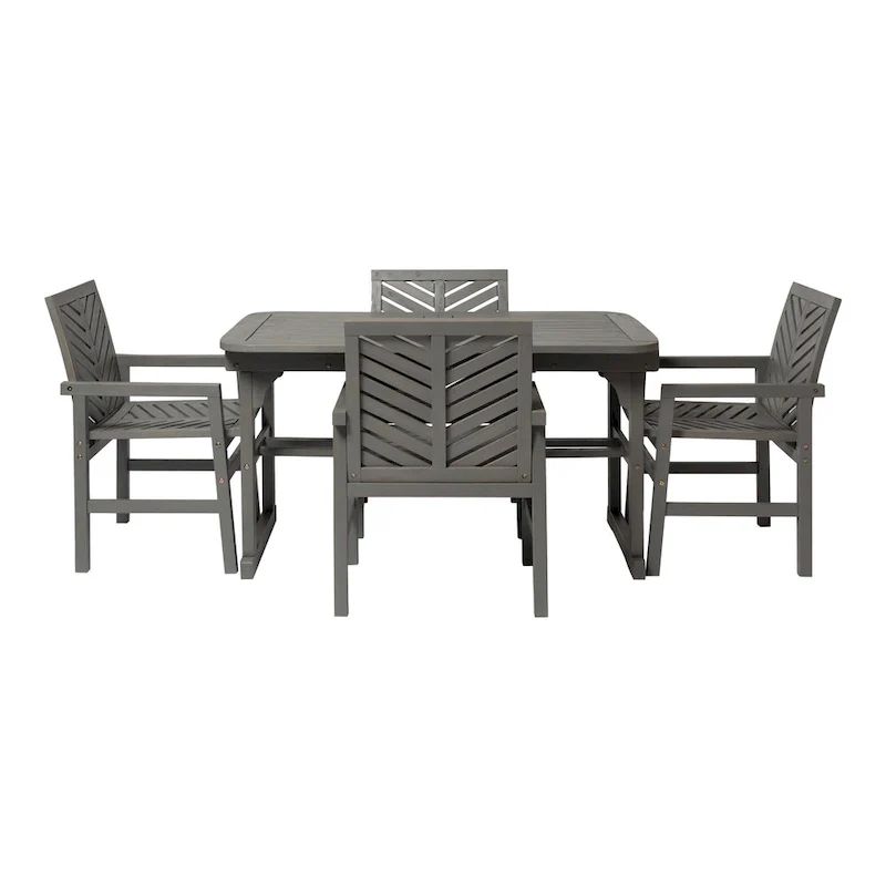 Middlebrook Hydaburg 5-Piece Acacia Extension Dining Set