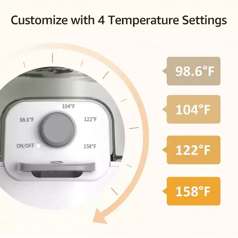 GROWNSY Instant Baby Bottle Warmer, Warm Water Dispenser for Formula in Seconds, 72H Smart Thermostat, Easy Keep Warm