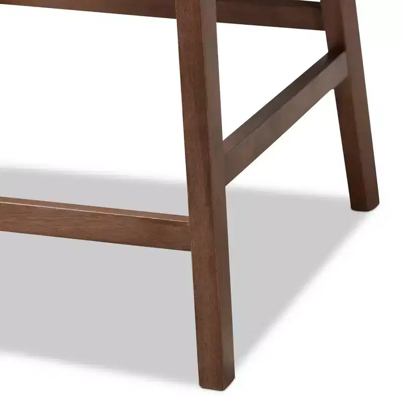 Set of 2 Larine Wood Counter Height Barstools - Baxton Studio
