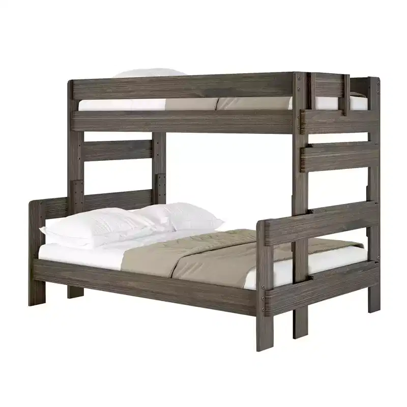 Plank+Beam Solid Wood Farmhouse Twin over Full Bunk Bed