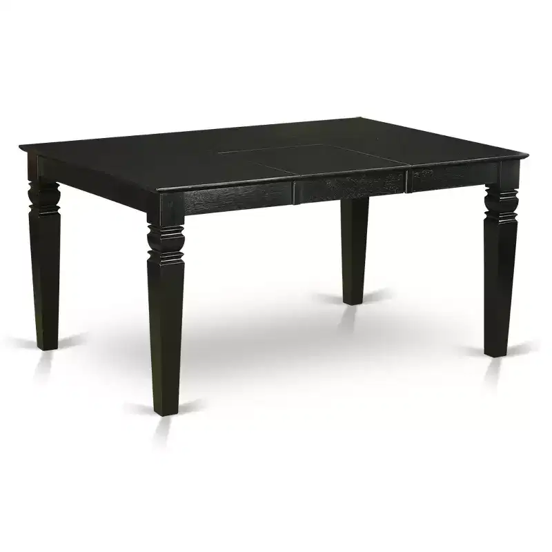 HomeStock Belmont Dinette Table Set - Kitchen Dinette Table And Dining Chairs, Black