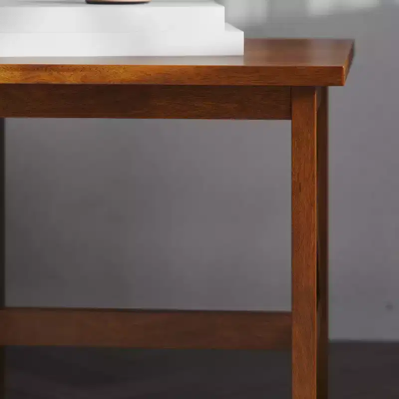 Emma and Oliver Solid Wood Farmhouse Style End Table