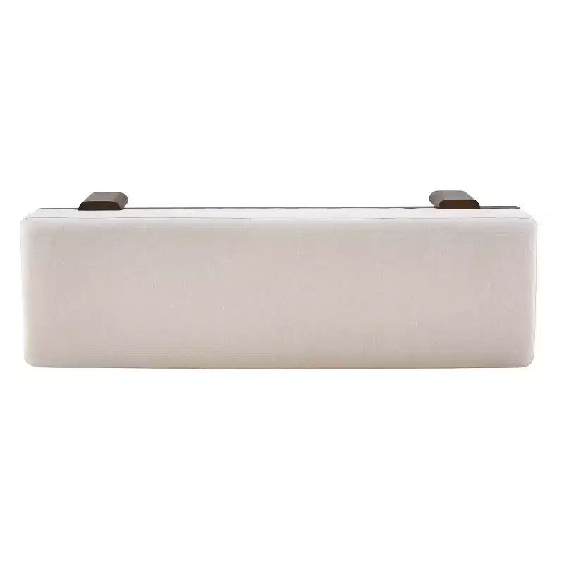 Christopher Knight Home Blinny 54.75W Upholstered Bench with Rubber Wood Legs