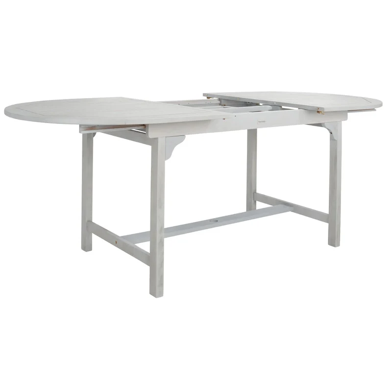 SAFAVIEH Linda 6-Chair 1-Table Extendable Patio Dining Set - 35Wx79Dx30H