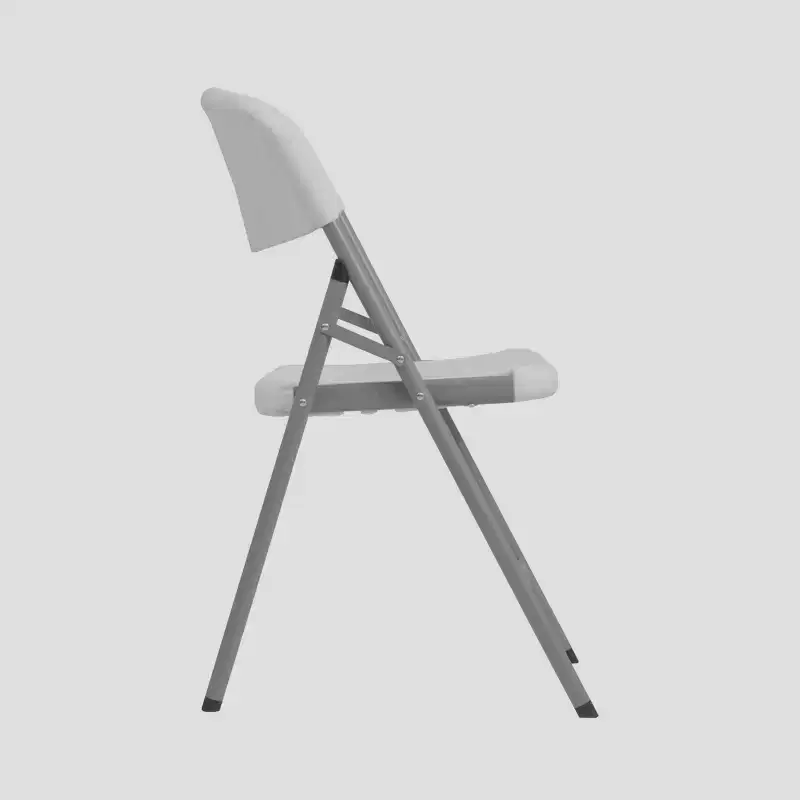 Techni Home Set of 4 Folding Chairs Granite White