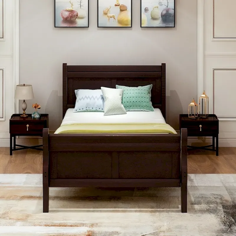 Wood Twin Frame Bed