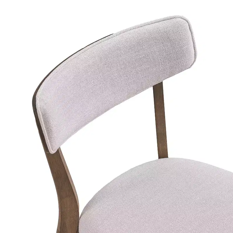 GDFStudio Willis Rubberwood Upholstered Dining Chairs (Set of 4)
