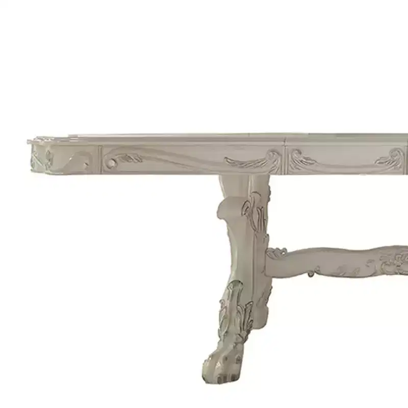 Dresden Dining Table Bone White Finish - Acme Furniture