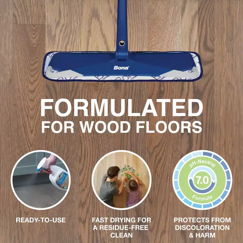 Bona Unscented Hardwood Floor Deep Cleaner Spray - 32 fl oz: Ammonia-Free, Paraben-Free, Phosphate-Free, Phthalate-Free