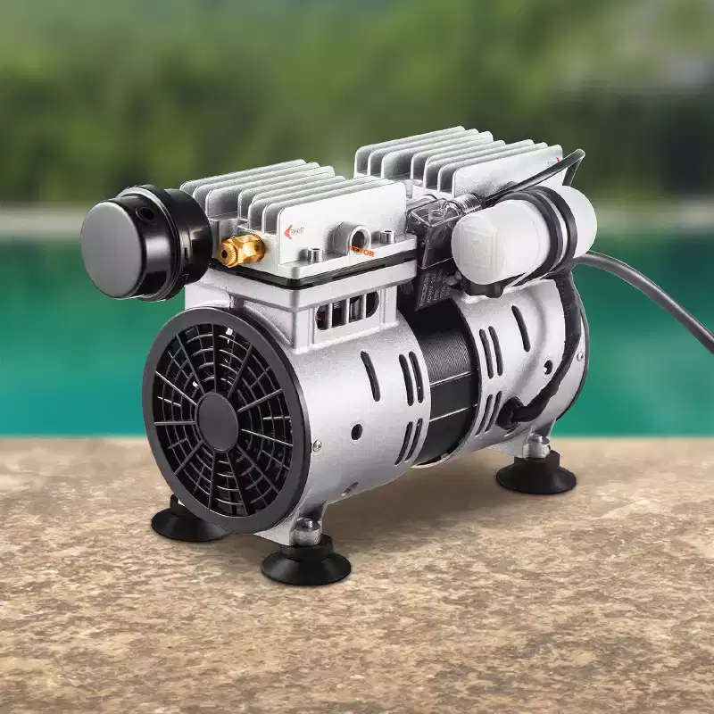 VEVOR Pond Aerator, 550W Power, 5.2CFM for Up to 3 Acre 50' Lake, Includes 3/4 HP Compressor & Timer & Valves, Air Compressor