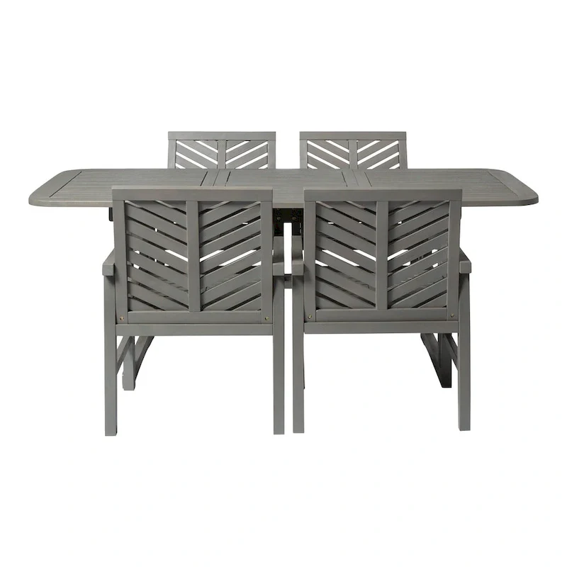 Middlebrook Hydaburg 5-Piece Acacia Extension Dining Set