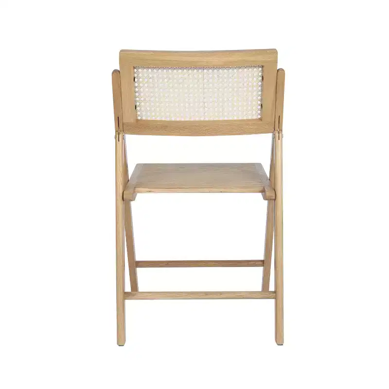 Merrick Lane Set of 2 Cane Rattan Folding Chairs
