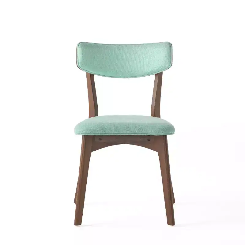 GDFStudio Willis Rubberwood Upholstered Dining Chairs (Set of 4)
