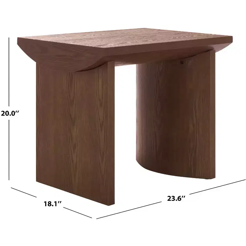 Bara End Table - ACC2316 - Walnut - Safavieh