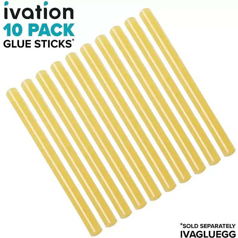 Ivation 10-Pack Glue Sticks for Ivation Cordless Butane Glue Gun  High-Performance Adhesive