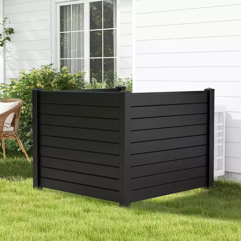 Air Conditioner Fence Privacy Screen with Ground Stakes, 48