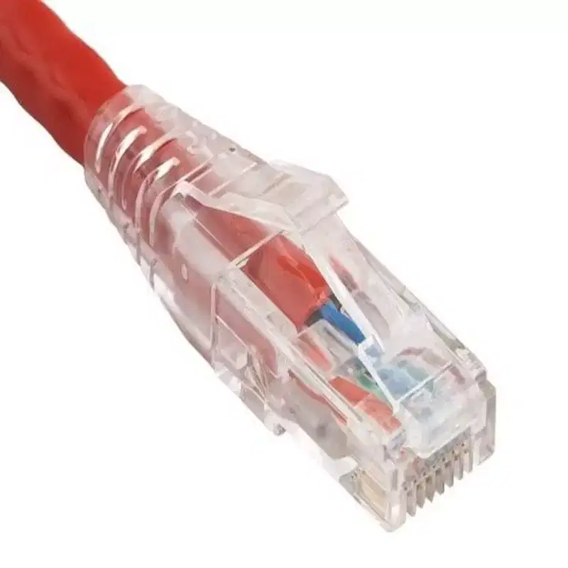 SANOXY Cables and Adapters; 14ft Cat6 550 MHz UTP Ethernet Network Patch Cable with Clear Snagless Boot, Red