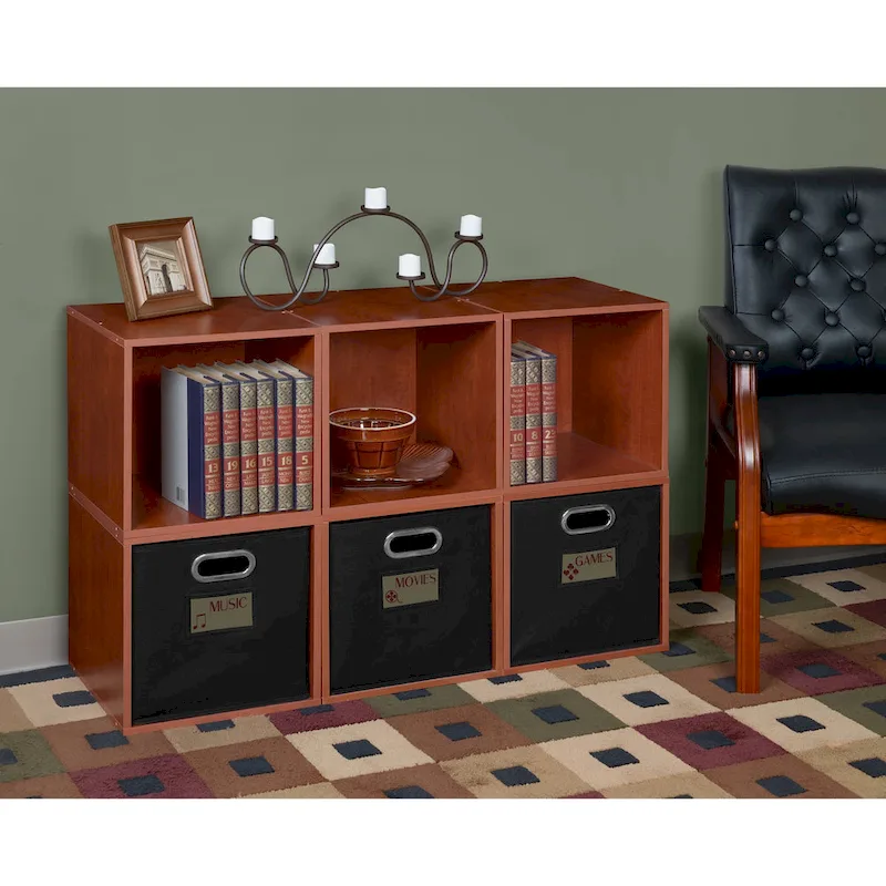 Modular Connect Storage Set – Stackable Shelving System for Office or Living Room