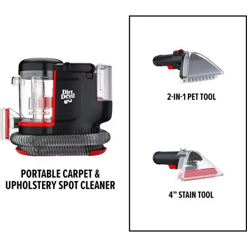 Dirt Devil Portable Spot Cleaner Machine for Carpet & Upholstery (Manufacturer Refurbished)