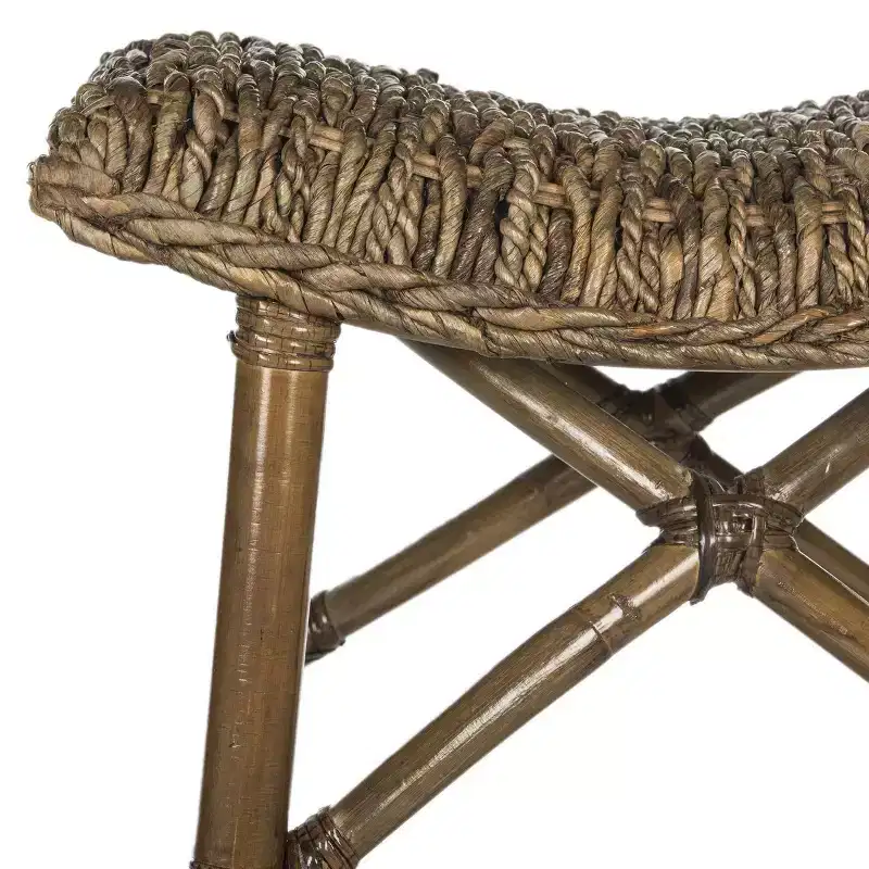 Ramiro Stool - SEA7011 - Brown - Safavieh