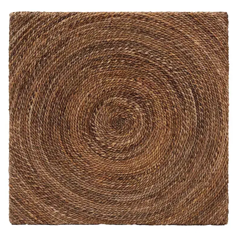 bali & pari Verino Coffee Table Natural Seagrass/Espresso Brown