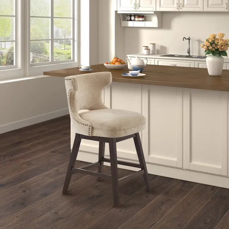 Madison Park Janet 360 degree Swivel Counter Stool