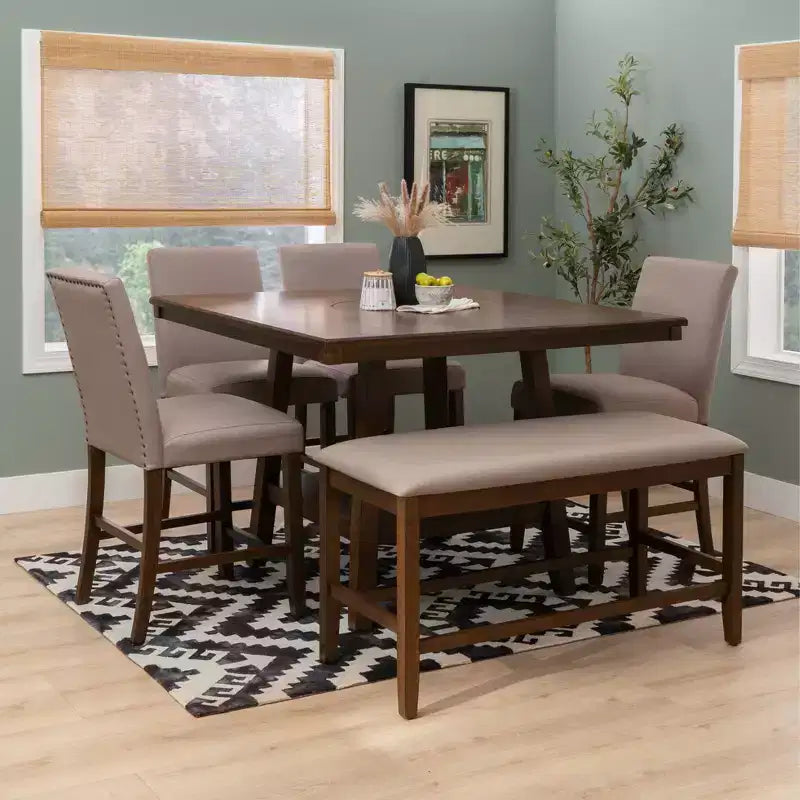 Powell 6pc Barnes Counter Height Dining Set
