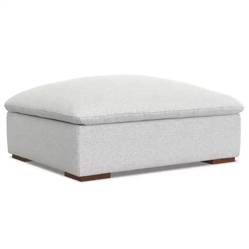 WyndenHall Marlee 2 Seater Sofa and Ottoman Cloud Gray