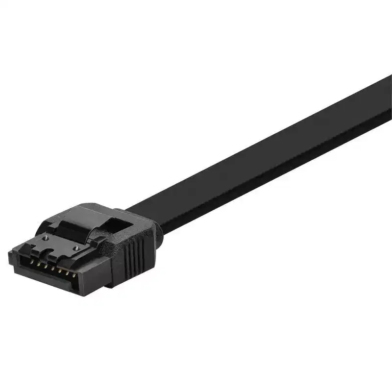 Monoprice SATA 6Gbps Straight Cable with Locking Latch - 0.83 Feet - Black | Compatible with SSD, CD Writer, CD Driver, SATA HDD