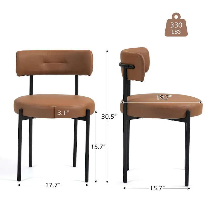 AVAWING Dining Chairs Mid-Century Modern Kitchen Chairs Set of 6