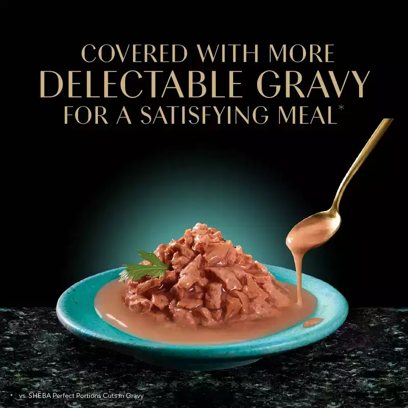 Sheba Salmon and Fish Flavor Gravy Indulgences Wet Cat Food - 2.64oz