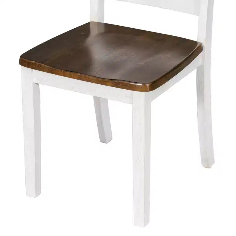 6 PCS Rustic Wood Dining Table Set, Rectangular Table with 4 Chairs & Bench-ModernLuxe