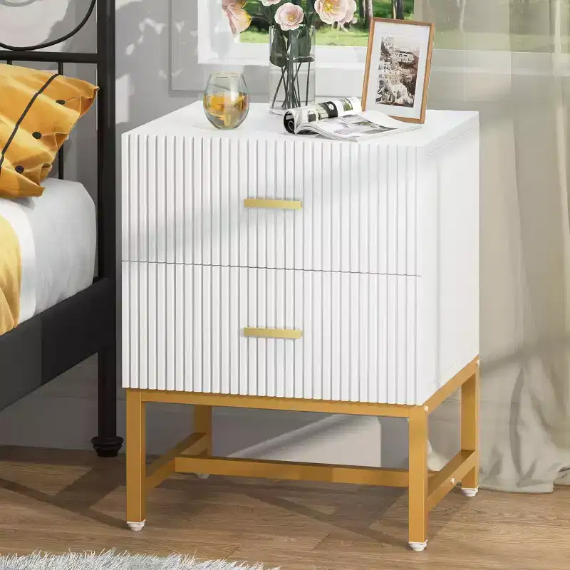 Lantine 2 Drawers Night Stands Bedside Table