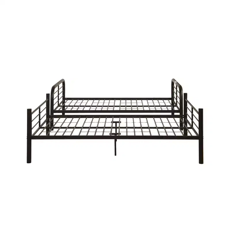Acme Furniture 79" Full Bunk Bed Bristol Loft and Bunk Bed Dark Brown : Metal Frame, No Box Spring Needed