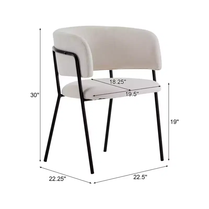 Christopher Knight Home Nest Modern Upholstered Dining Chairs with Metal Frame (Set of 4)