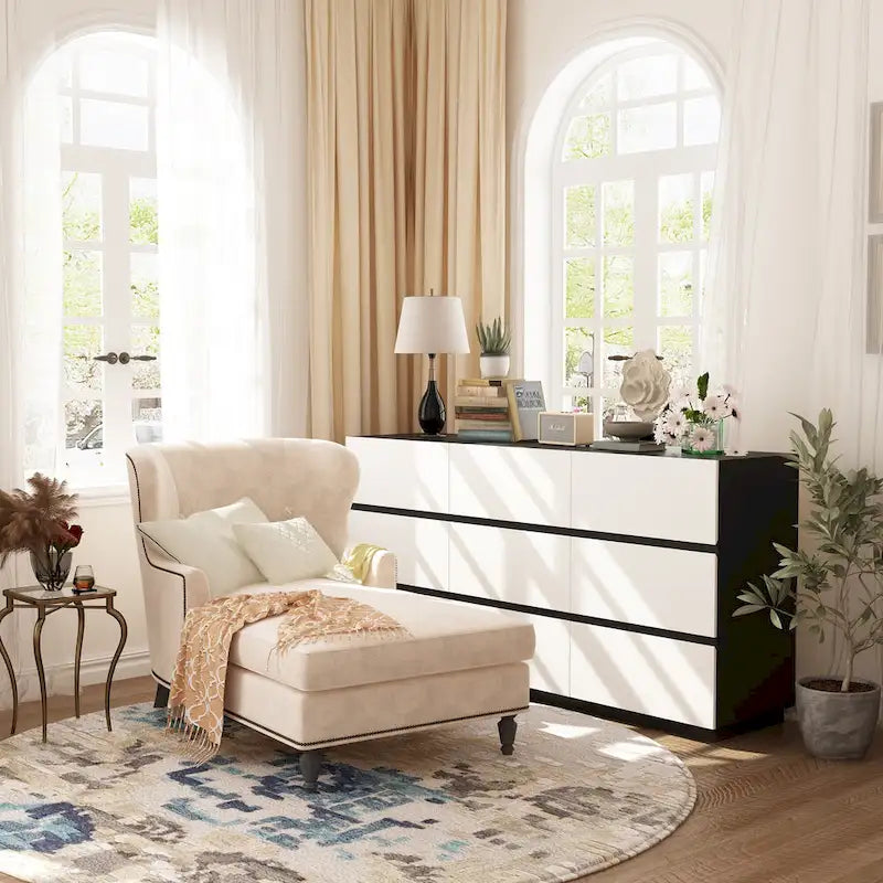 Modern Minimalist Nine-Drawer/Six-Drawer Dresser Storage Solution