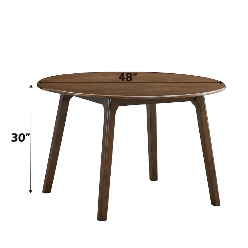 GDFStudio Ashlyn Fabric and Rubberwood 5 Piece Round Dining Table Set