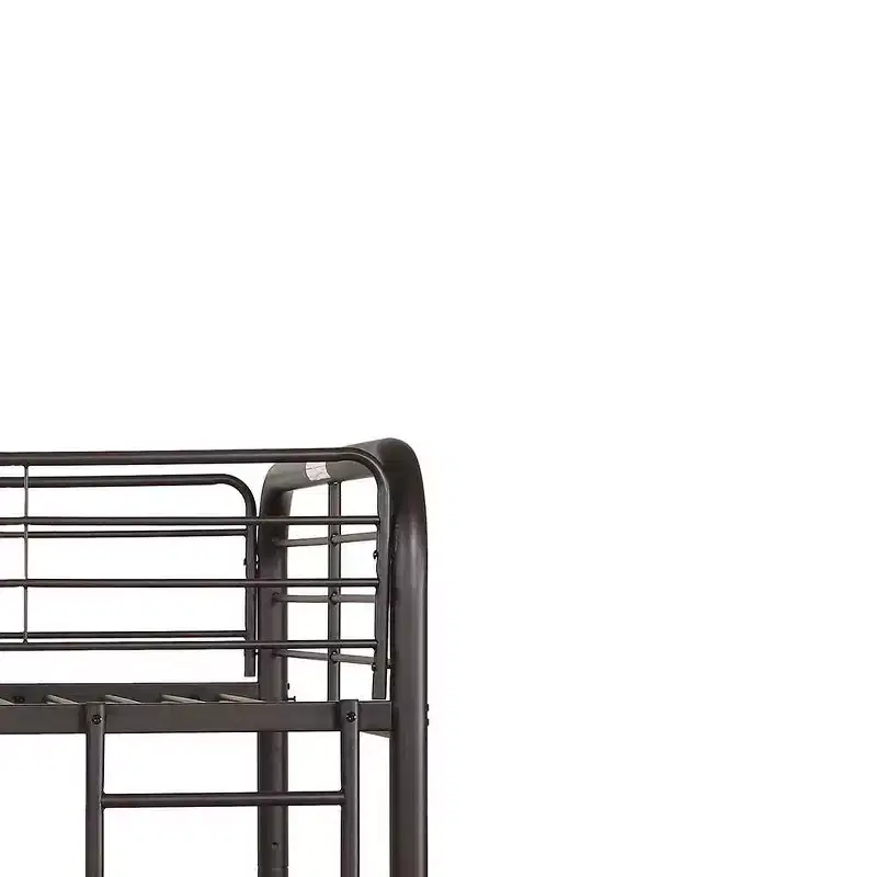 Acme Furniture 79" Full Bunk Bed Bristol Loft and Bunk Bed Dark Brown : Metal Frame, No Box Spring Needed