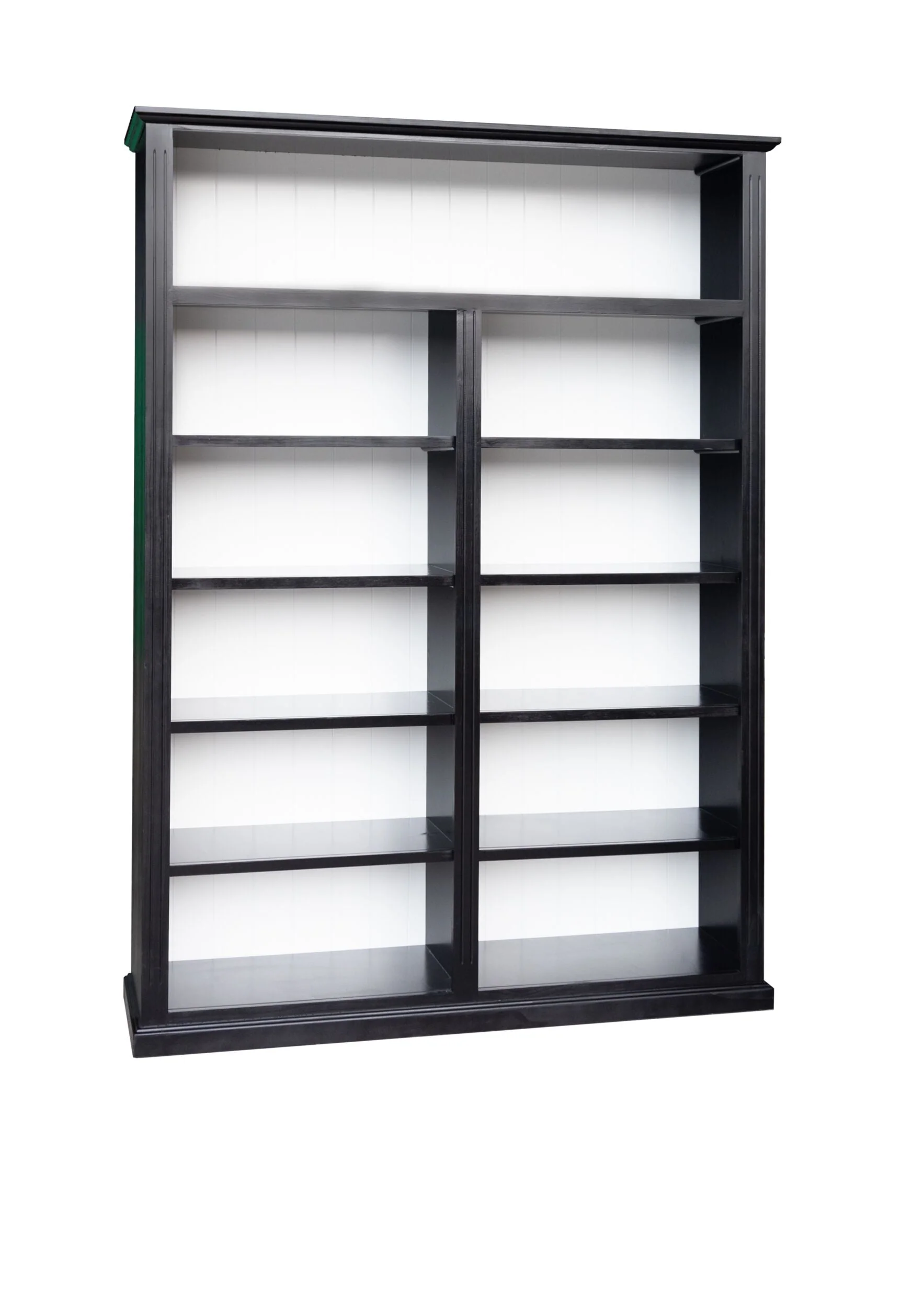 Armand Hamptons Timber Large Bookcase Black 210x150cm