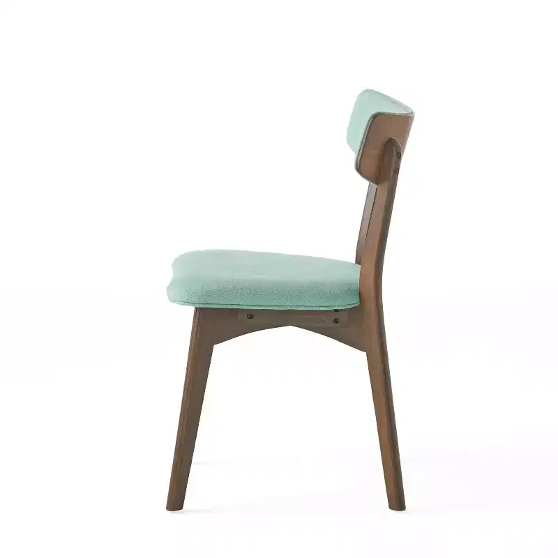 GDFStudio Willis Rubberwood Upholstered Dining Chairs (Set of 4)