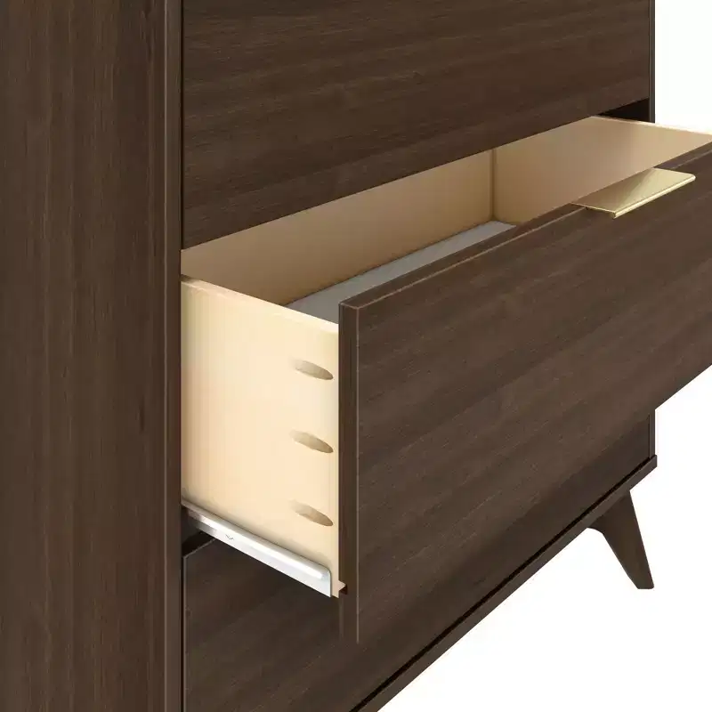 Plank+Beam 3 Drawer Dresser with Brass Handle