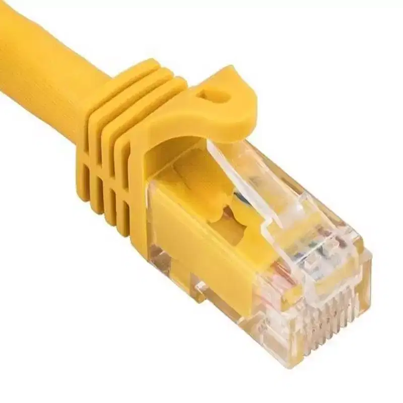 SANOXY Cables and Adapters; 14ft Cat6a 600 MHz UTP Snagless Ethernet Network Patch Cable, Yellow