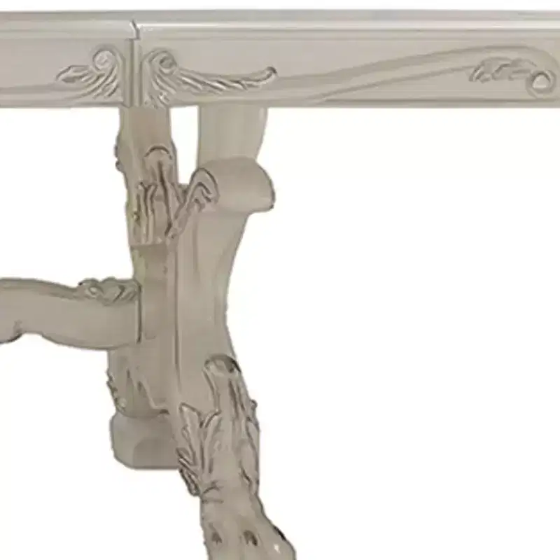 Dresden Dining Table Bone White Finish - Acme Furniture
