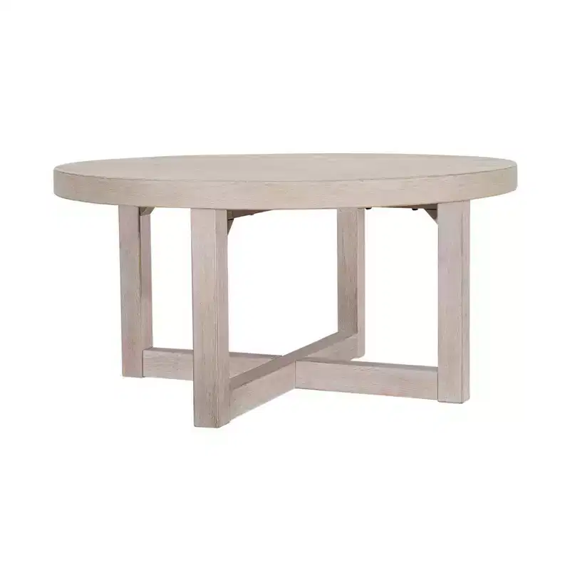 East at Main 38 Round Crisscross Base Coffee Table